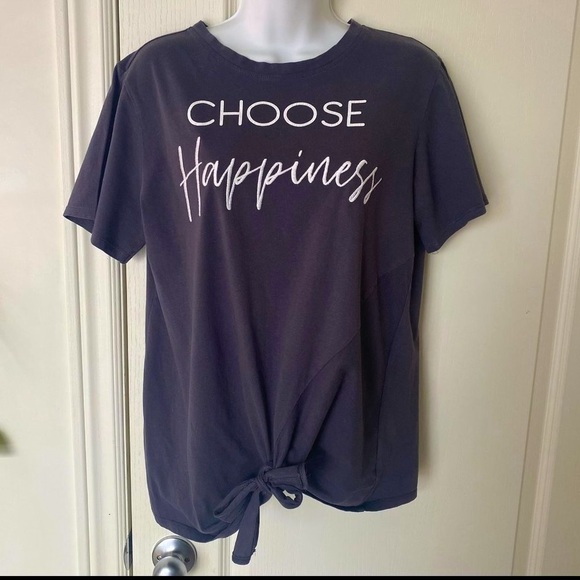 Sweet Soul clothing Choose hapiness gray tee Size M - Picture 10 of 10